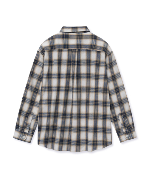 STENDS（ステンズ）の「[M~4XL] オールデイベーシックチェックシャツ_ST-06 (アイボリー)（シャツ/ブラウス・メンズ・その他・MEDIUM/LARGE/XX-LARGE/XXXX-LARGE）」の10枚目の写真