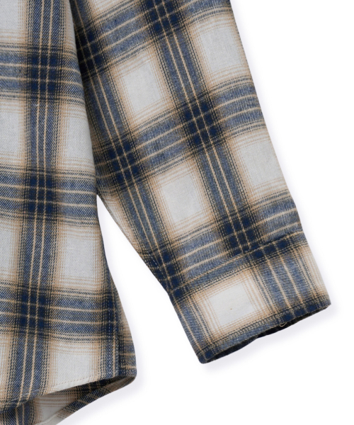 STENDS（ステンズ）の「[M~4XL] オールデイベーシックチェックシャツ_ST-06 (アイボリー)（シャツ/ブラウス・メンズ・その他・MEDIUM/LARGE/XX-LARGE/XXXX-LARGE）」の13枚目の写真
