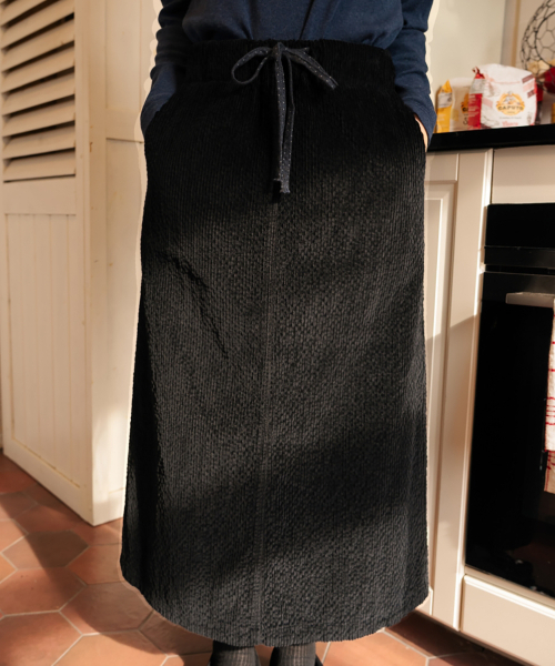 Aurora Corduroy Skirt Black