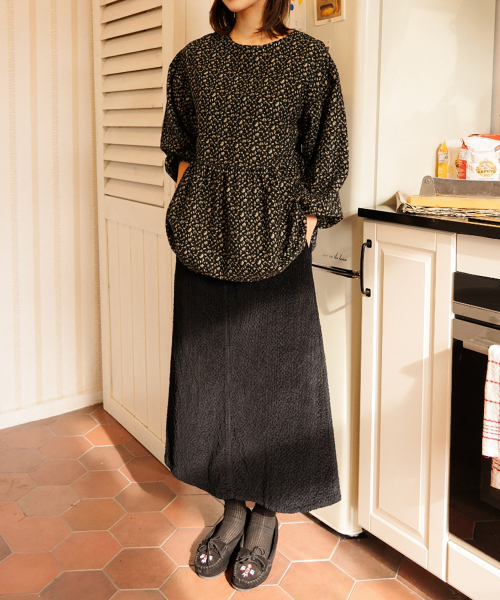 Aurora Corduroy Skirt Black