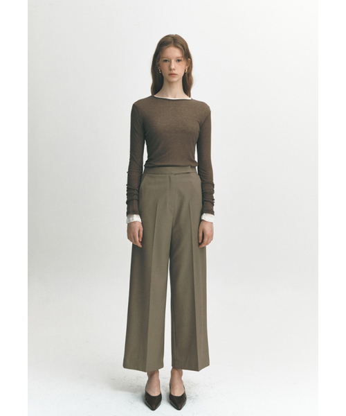 EBRE(エブレ)の「メイワイドPT(スラックス・レディース・ベージュ・SMALL/MEDIUM)」の1枚目の写真