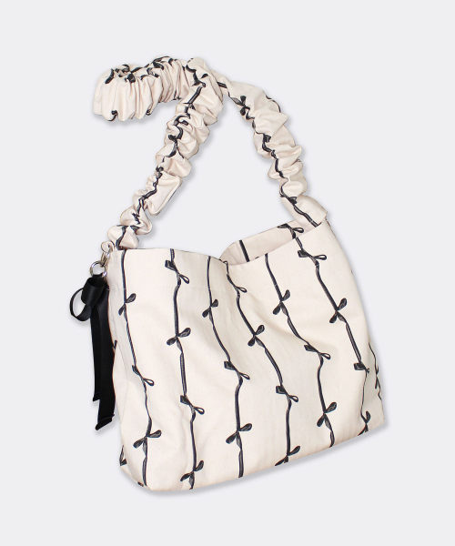 2-way Ribbon Core Tumbler Eco Bag Black