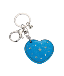 NFF（エヌエフエフ）の「heart dia mirror key ring-blue（キーケース/キーアクセサリー）」
