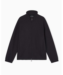 EMPORIO ARMANI | 【エンポリオ アルマーニ】フルジップ スウェットシャツ リヨセル混紡ジャカード インターロックジャージー(スウェット)