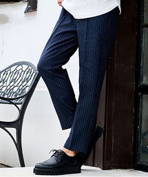 CavariA（キャバリア）の「『CavariA/キャバリア』スリムテーパードストライプスラックス（スラックス・メンズ）」