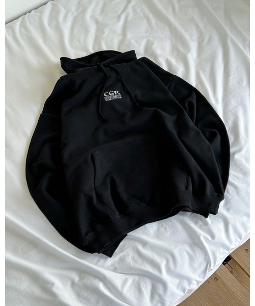 codegraphy（コードグラフィー）の「CGP Small Square Logo One Point hoodie（パーカー・メンズ・ブラウン/ダークグリーン/グレー系/Navy/Black・LARGE/MEDIUM）」の2枚目の写真