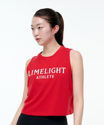 LIMELIGHT APPAREL（ライムライトアパレル）の「エスリット レディース クロップスリーブレス (レッド/ホワイト)（Tシャツ/カットソー）」