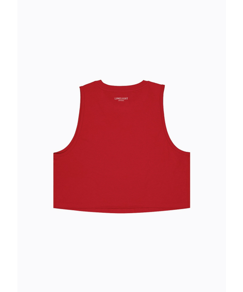 LIMELIGHT APPAREL(ライムライトアパレル)の「エスリット レディース クロップスリーブレス (レッド/ホワイト)(Tシャツ/カットソー・レディース・その他・SMALL/MEDIUM/LARGE)」の3枚目の写真
