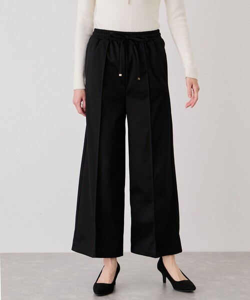 Jayro(ジャイロ)の「カットツイル裏起毛ワイドパンツ(その他パンツ・レディース・ブラック/ダークブラウン/キャメル・M)」の1枚目の写真