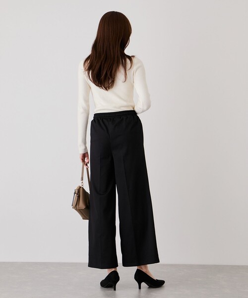 Jayro(ジャイロ)の「カットツイル裏起毛ワイドパンツ(その他パンツ・レディース・ブラック/ダークブラウン/キャメル・M)」の9枚目の写真