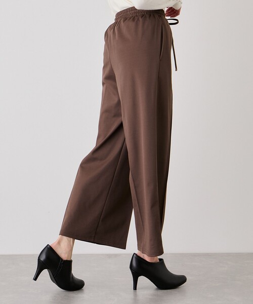 Jayro(ジャイロ)の「カットツイル裏起毛ワイドパンツ(その他パンツ・レディース・ブラック/ダークブラウン/キャメル・M)」の12枚目の写真