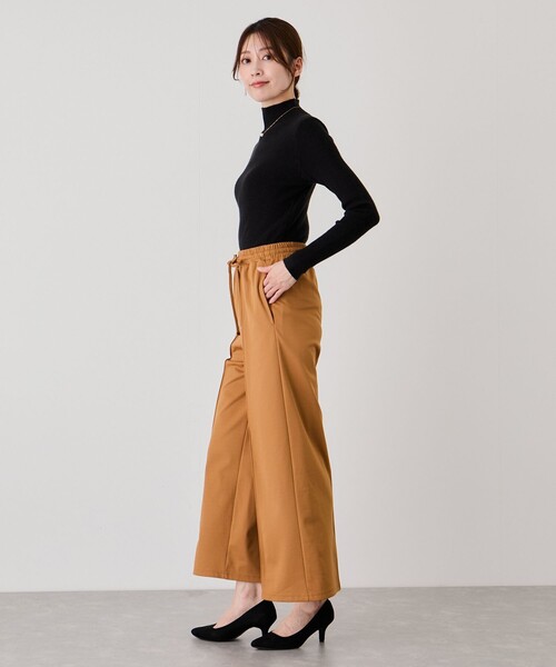 Jayro(ジャイロ)の「カットツイル裏起毛ワイドパンツ(その他パンツ・レディース・ブラック/ダークブラウン/キャメル・M)」の22枚目の写真