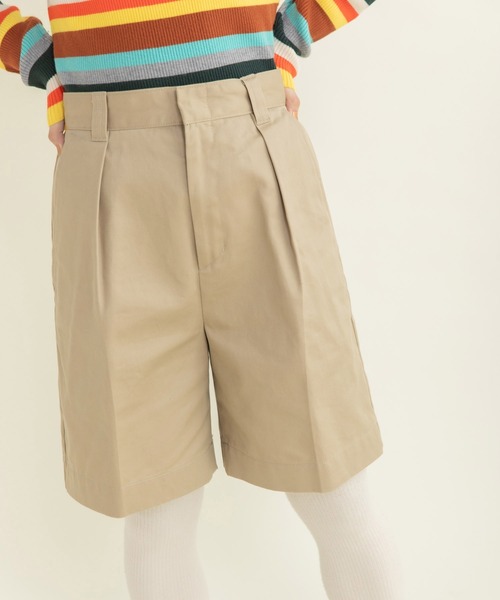 My Fav. CHILD WOMAN（マイファブチャイルドウーマン）の「ヴィンテージチノクロス ショートパンツ（チノパンツ・レディース・ベージュ系その他・38/36）」の2枚目の写真