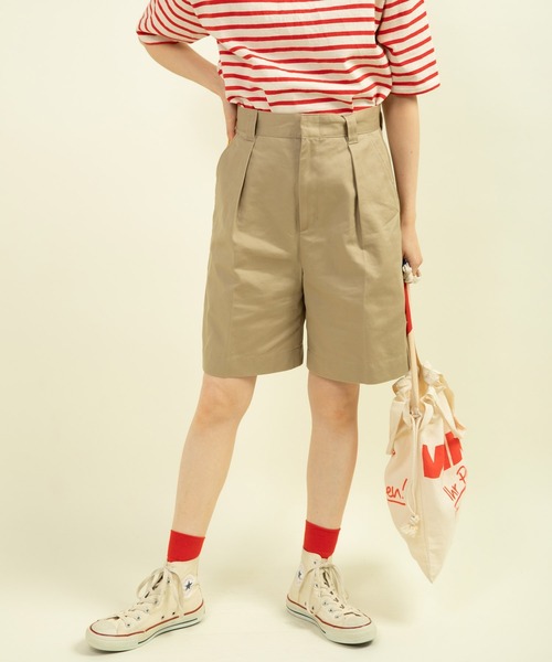 My Fav. CHILD WOMAN（マイファブチャイルドウーマン）の「ヴィンテージチノクロス ショートパンツ（チノパンツ・レディース・ベージュ系その他・38/36）」の18枚目の写真