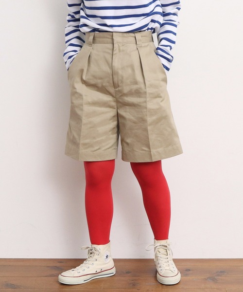 My Fav. CHILD WOMAN（マイファブチャイルドウーマン）の「ヴィンテージチノクロス ショートパンツ（チノパンツ・レディース・ベージュ系その他・38/36）」の10枚目の写真