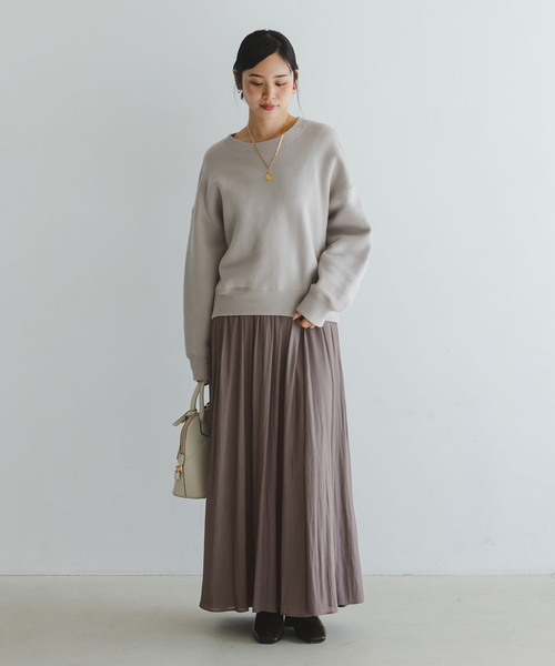 Noble（ノーブル）の「割線シフォンギャザースカート（スカート・レディース・ホワイト/チャコールグレー/サックスブルー・FREE）」の12枚目の写真