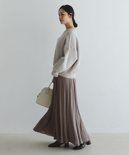 Noble（ノーブル）の「割線シフォンギャザースカート（スカート・レディース・ホワイト/チャコールグレー/サックスブルー・FREE）」の13枚目の写真