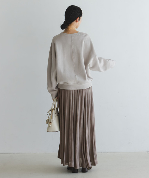 Noble（ノーブル）の「割線シフォンギャザースカート（スカート・レディース・ホワイト/チャコールグレー/サックスブルー・FREE）」の14枚目の写真