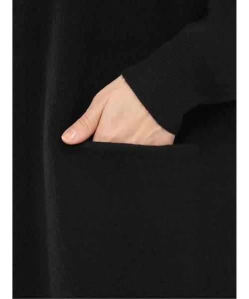 m.f.editorial（エムエフエディトリアル）の「【ストレッチ ウォッシャブル ニットアウター】トッパーニットコーディガン（カーディガン/ボレロ・レディース・ブラウン/ブラック・MEDIUM）」の10枚目の写真