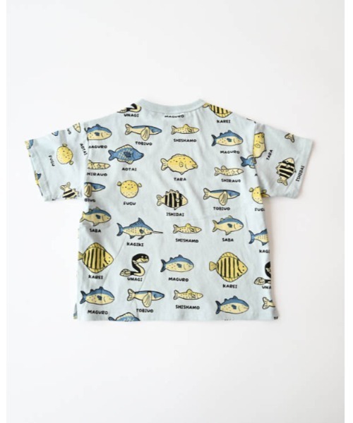 nicohrat（ニコフラート）の「ニコフラート いろんな魚Ｔシャツ（Tシャツ/カットソー・キッズ・ラベンダー/アイボリー/サックスブルー・130cm/140cm/100cm/110cm/120cm/90cm）」の22枚目の写真