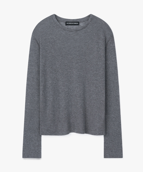 38COMEONCOMMON(38カモンコモン)の「Sheer Touch Long Sleeve (Melange Gray)(Tシャツ/カットソー・レディース・その他・FREE)」の1枚目の写真