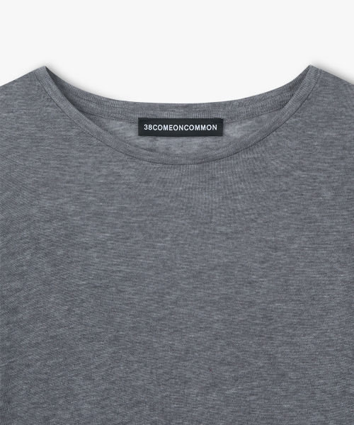38COMEONCOMMON(38カモンコモン)の「Sheer Touch Long Sleeve (Melange Gray)(Tシャツ/カットソー・レディース・その他・FREE)」の3枚目の写真