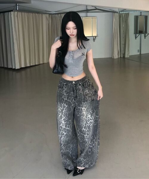 MUCENT（ムセント）の「ディートスナップボタンレオパードホピワイドパンツ（その他パンツ・レディース・レオパード・SMALL/MEDIUM/LARGE/X-LARGE/2XL）」の20枚目の写真