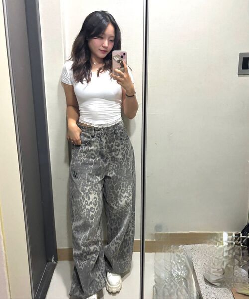 MUCENT（ムセント）の「ディートスナップボタンレオパードホピワイドパンツ（その他パンツ・レディース・レオパード・SMALL/MEDIUM/LARGE/X-LARGE/2XL）」の12枚目の写真