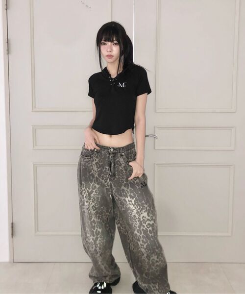 MUCENT（ムセント）の「ディートスナップボタンレオパードホピワイドパンツ（その他パンツ・レディース・レオパード・SMALL/MEDIUM/LARGE/X-LARGE/2XL）」の10枚目の写真