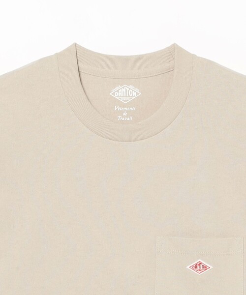 Ray BEAMS(レイビームス)の「DANTON / ソリッド ポケット Tシャツ(Tシャツ/カットソー・レディース・ネイビー/オレンジ/ホワイト/グレー・SMALL/MEDIUM)」の20枚目の写真