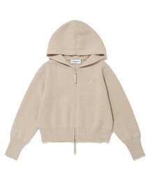NEB knit hoody zipup (beige)