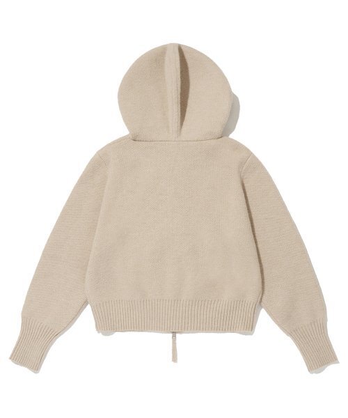 NEUFETBLEU(ヌフエブル)の「NEB knit hoody zipup (beige)(パーカー・レディース・その他・MEDIUM)」の2枚目の写真
