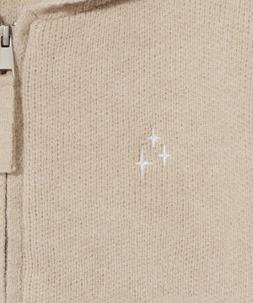 NEUFETBLEU(ヌフエブル)の「NEB knit hoody zipup (beige)(パーカー・レディース・その他・MEDIUM)」の3枚目の写真