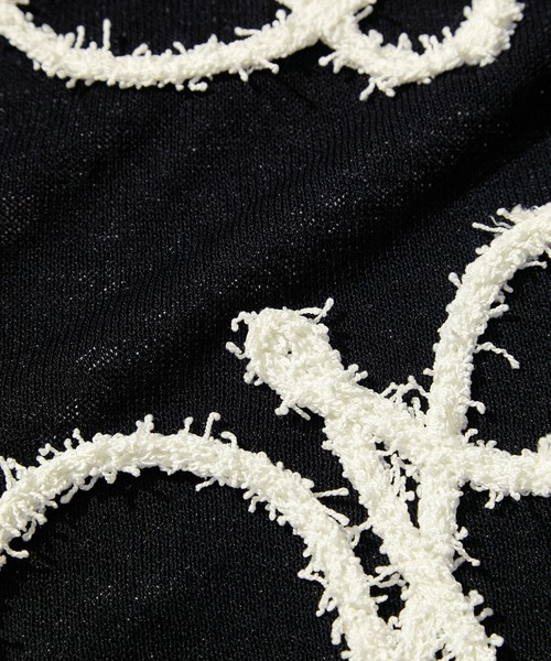 LE CERCLE par rope'(ルセルクルパーロペ)の「【新色追加】コード刺繍シアーカーディガン(カーディガン/ボレロ・レディース・ライトグレー/ホワイト系その他3/ブラック/ブラック系/レッド系・FREE)」の6枚目の写真