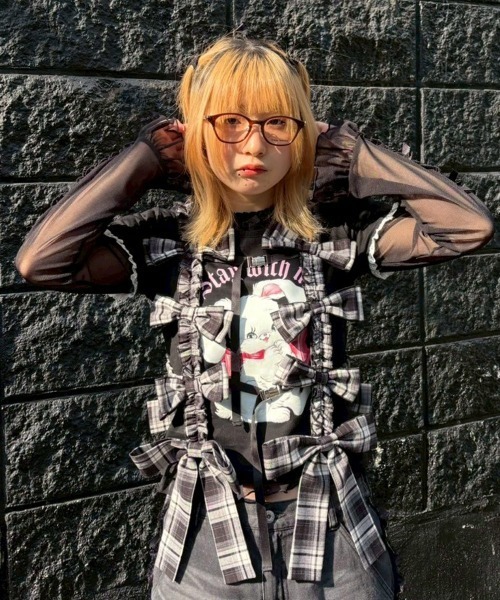 Candy Stripper（キャンディストリッパー）の「STAY WITH ME BABY Tシャツ（Tシャツ/カットソー・レディース・ピンク/オフホワイト/ブラック・FREE）」の20枚目の写真