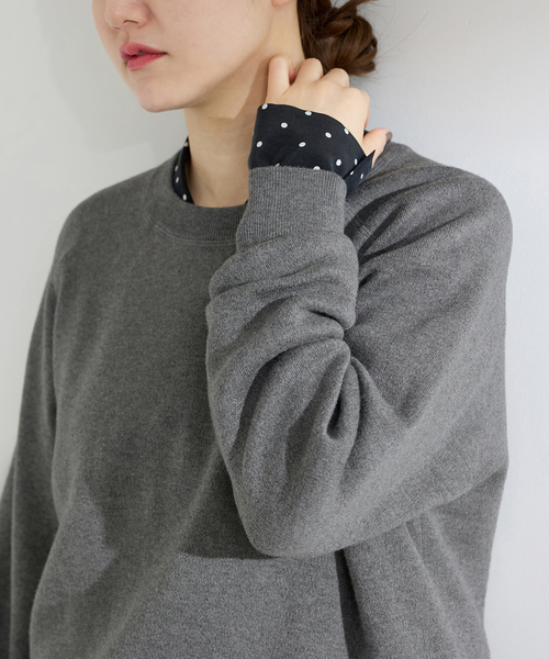 IENA（イエナ）の「《追加2》スイビスムースプルオーバー（ニット/セーター・レディース・ピンク/サックスブルー/チャコールグレー・FREE）」の2枚目の写真