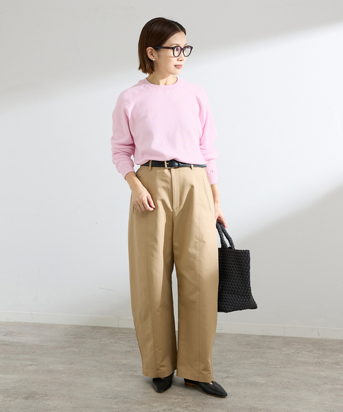 IENA（イエナ）の「《追加2》スイビスムースプルオーバー（ニット/セーター・レディース・ピンク/サックスブルー/チャコールグレー・FREE）」の19枚目の写真