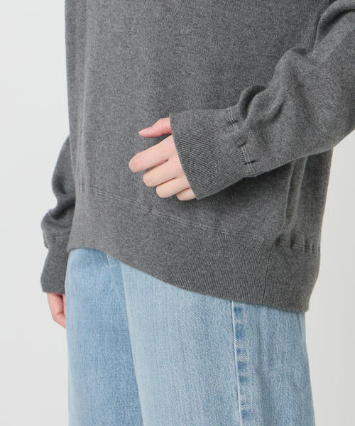IENA（イエナ）の「《追加2》スイビスムースプルオーバー（ニット/セーター・レディース・ピンク/サックスブルー/チャコールグレー・FREE）」の10枚目の写真