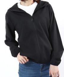 Salong hameu（サロン ハミュー）の「撥水・防花粉・UVカット ナチュラルストレッチ フード付きライトアウター/パーカー（マウンテンパーカー）」