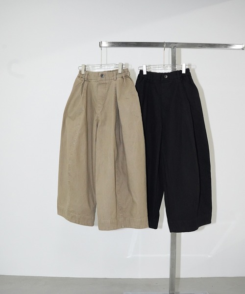chuclla(チュクラ)の「ボリュームタックワイドパンツ chw26s059(その他パンツ・レディース・ベージュ/ブラック・FREE)」の13枚目の写真