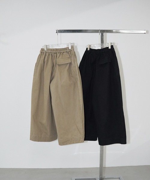 chuclla(チュクラ)の「ボリュームタックワイドパンツ chw26s059(その他パンツ・レディース・ベージュ/ブラック・FREE)」の15枚目の写真
