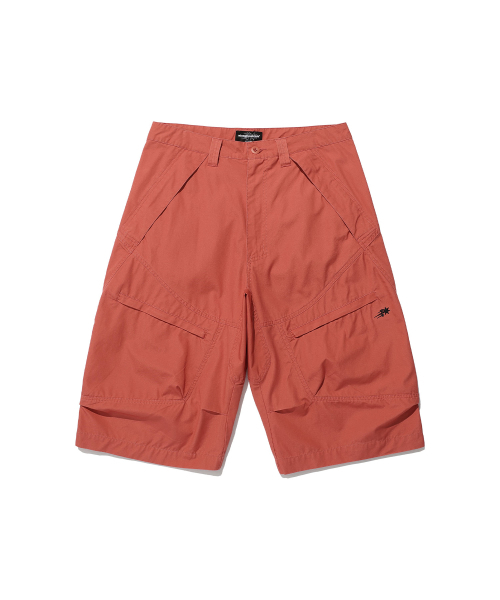 NICE GHOST CLUB(ナイスゴーストクラブ)の「WASHED MECHANIC CAPRI PANTS_RED(NG2EMUPA62A)(その他パンツ・レディース・レッド・S/M/L)」の1枚目の写真