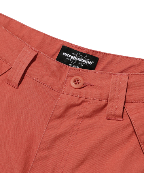 NICE GHOST CLUB(ナイスゴーストクラブ)の「WASHED MECHANIC CAPRI PANTS_RED(NG2EMUPA62A)(その他パンツ・レディース・レッド・S/M/L)」の10枚目の写真