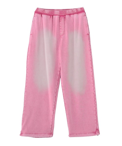 X-girl(エックスガール)の「FACE LABEL WASHED SWEATPANTS(スウェットパンツ・レディース・ブラック/ライトブルー/ピンク・S/M)」の14枚目の写真