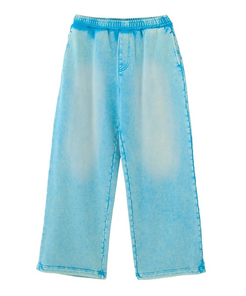 X-girl(エックスガール)の「FACE LABEL WASHED SWEATPANTS(スウェットパンツ・レディース・ブラック/ライトブルー/ピンク・S/M)」の12枚目の写真