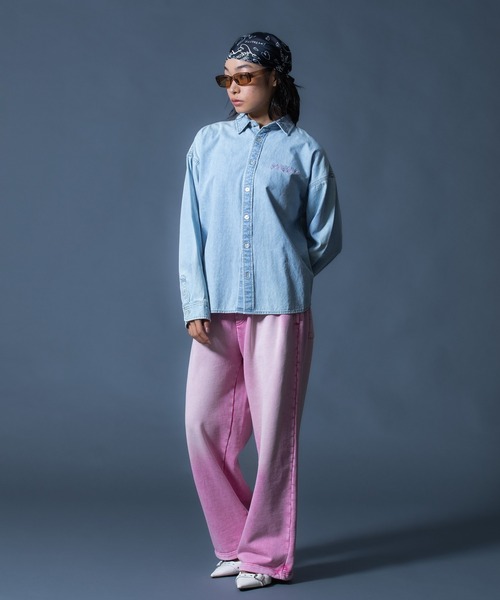 FACE LABEL WASHED SWEATPANTS（スウェットパンツ）｜X-girl（エックス