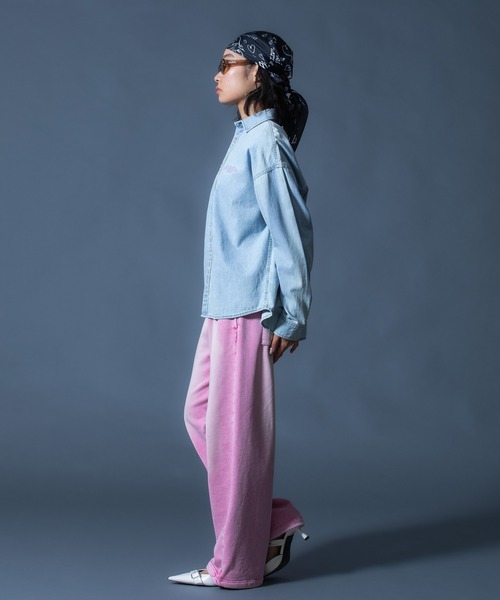 FACE LABEL WASHED SWEATPANTS（スウェットパンツ）｜X-girl（エックス