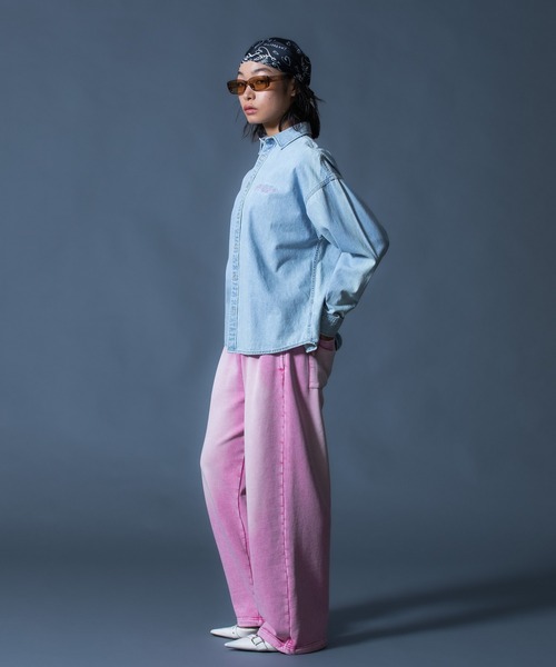 FACE LABEL WASHED SWEATPANTS（スウェットパンツ）｜X-girl（エックス