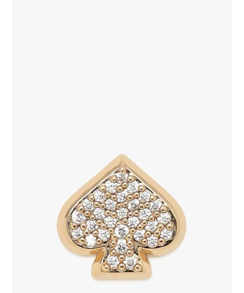 kate spade new york（ケイトスペード ニューヨーク）の「エブリデイ スペード パヴェ スタッズ（ピアス（両耳用）・レディース・ベージュ・ONESIZE）」の3枚目の写真
