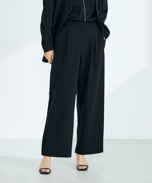 【セットアップ対応】パウダリーツイルイージーセミワイドパンツ